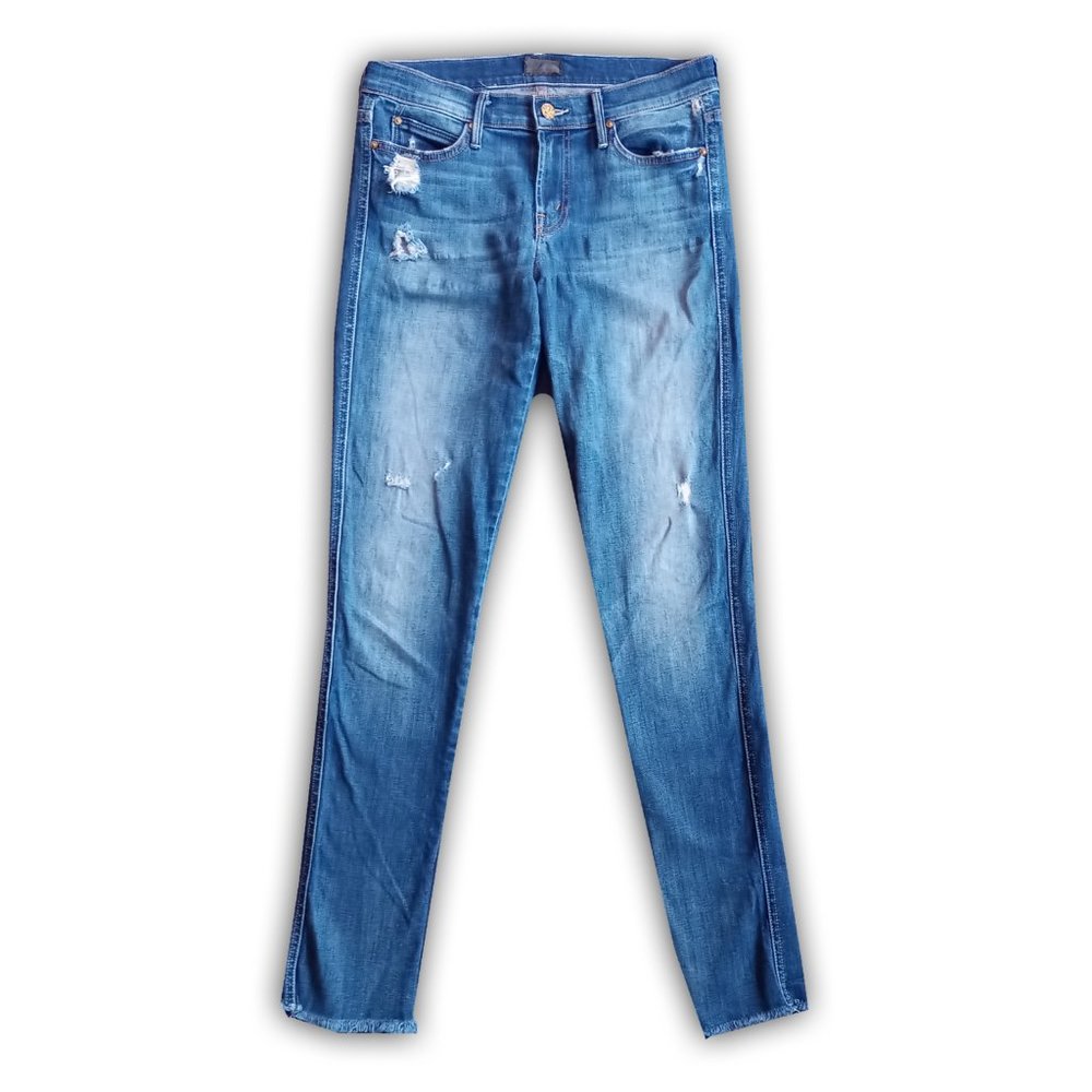 MOTHER Blue Ankle & Cropped Jeans